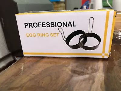 Set Of 4 Professional Egg Rings With Brush • £6.99