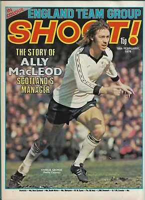 £3.25 • Buy SHOOT! - 18th February 1978 -  England, Everton, Manchester City, Rangers