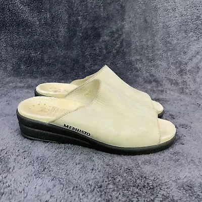 MEPHISTO Women's Size 36 / 6 Beige Suede Leather Slip-On Clogs Mules Portugal  • $31.99