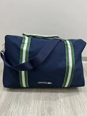 Lacoste Blue And Green Duffle Gym Sports Weekender Travel Bag NEW SEALED 💙💖🆕 • £15.95