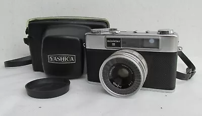 VINTAGE CAMERA YASHICA MINISTER III 3 YASHINON F=25mm 1:2.8 JAPAN GENUINE CASE • £133.97