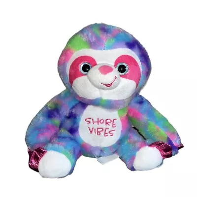 Fiesta Psychedelic Sloth Plush Shore Vibes Rainbow 10 Inch Stuffed Animal • $12.99