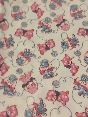 Vintage Dogs & Cats On Cotton Fabric-By Half Yd ( Trip Around The World...) • $5