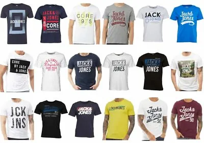 Jack And Jones Mens Boys Designer Graphic T-shirts Top S M L XL 2XL New SALE • £2.80