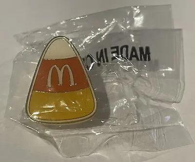 McDonald’s 2011 Candy Corn Enamel Lapel Pin New In Package Gold Tone Single Back • $10.95