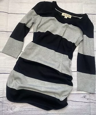 Pink Rose Maternity Black/grey Top Size Small • $11.72