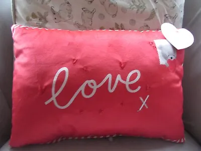 Century House Hugs Red 'Love'  14 X 10 Inch Envelope Style Cushion New With Tags • £5.99