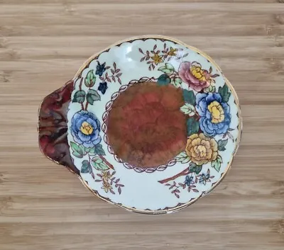 MALING Pottery Lustre Ware Peony Rose Plate Dish Made In Newcastle England • £26.77