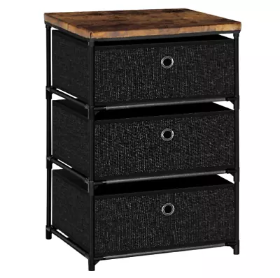 3-Drawer Dresser Chest Wood Bedroom Furniture Storage Of Drawers For Small Space • $50.40