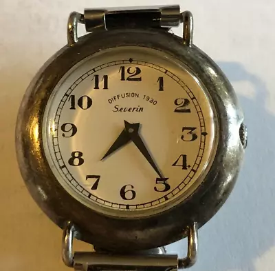 Vintage Silver Women's Watch Severin Diffusion 1930 Mechanical Non-working • $35