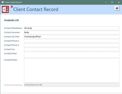 CRM Database Software Application For Access • £25