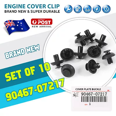 Fit For 10x  Radiator Cover Clip Plastic Trim Clip Engine Cover Clip New • $19.68