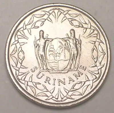 1979 Suriname Surinamer One 1 Cent Arms Coin VF+ • $4.19
