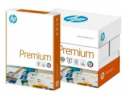 NEW HP PREMIUM A4 100GSM Premium Quality White Copier Printing Paper Home School • £2.20