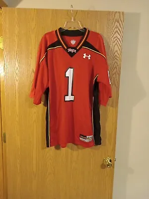 Under Armour Maryland Terrapins Terps Football #1 Jersey Men's Large EUC • $23.96