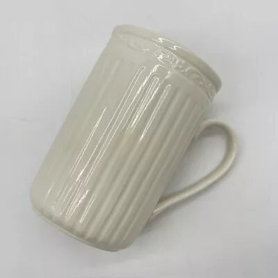 Mikasa Italian Countryside Cappucino Mug Tall Ivory White Cream DD900 • $18.88