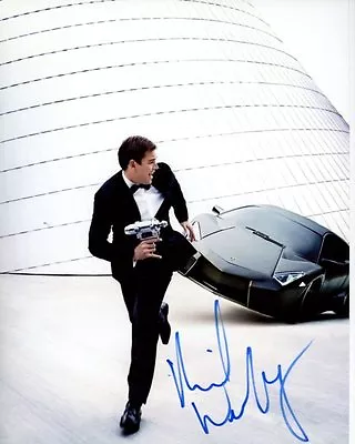 MICHAEL WEATHERLY Signed Autographed 8x10 007 JAMES BOND LAMBORGHINI Photo • $134.40