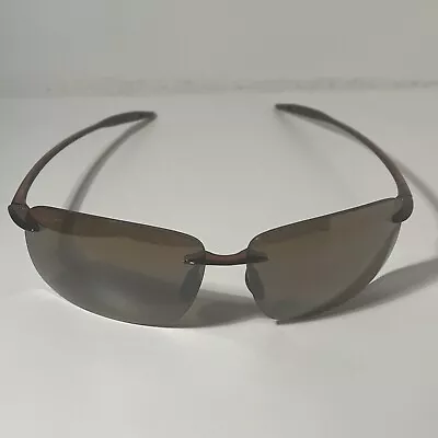 MAUI JIM MJ SPORT BREAKWALL MJ-422-26 SUNGLASSES BROWN 63-13-127 Great Condition • $75.99