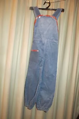 SUIT In VINTAGE/RETRO 70'S  ~  OVERALLS ~ PETA LEE ~ Blue Cord * Sz 2 * REDUCED! • $11.95