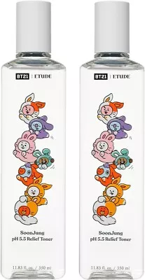 ETUDE BT21 Soon Jung Toner Set / 2-pack / Large Capacity Type / 350mL X2 • $64.56