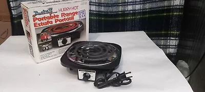 VINTAGE “BROIL KING “  HURRY HOT  PORTABLE RANGE . ( New In Open Box). • $34.65