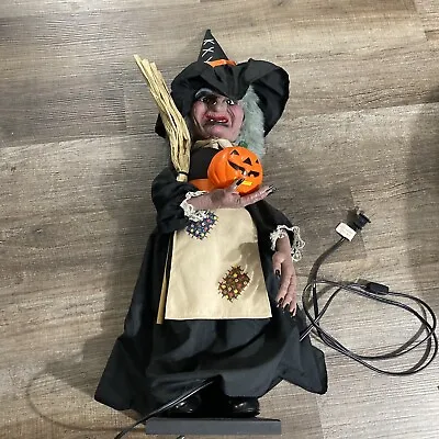 Vintage 24  Tall Telco Motion-ette Halloween Witch Animated & Illuminated Works! • $69.99