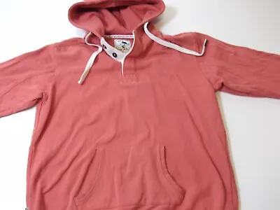 Lazy Jacks Hoodie Mens Medium Salmon Pink Hooded Sweatshirt Sweater Pullover • £11.95