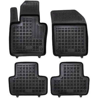 PPS Front & Rear Black Rubber All Weather Floor Mat Set For Volvo XC60 2021-2022 • $53.66