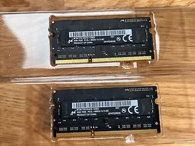 2x Micron 4GB RAM (8GB Total) From 2015 IMac (SODIMM MT8KTF51264HZ - 1G9E2) • £2