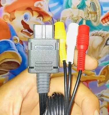 Authentic OEM Genuine Super Nintendo 64 N64 Gamecube SNES Famicom AV Cable • $13.49