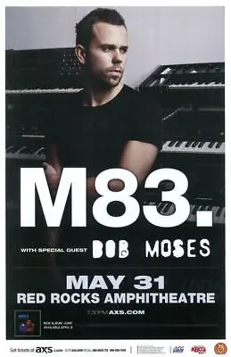 M83 Red Rocks 2016 Concert Poster Colorado Denver • $15