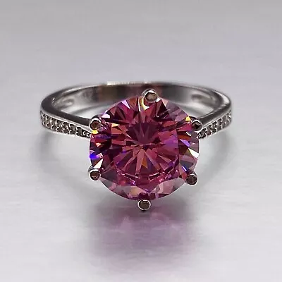 $329 • Buy 5 Ct Pink Treated Diamond Ring VVS1 Clarity Certified ! Engagement Ring