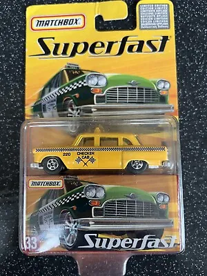 Matchbox Superfast No. 33 Checker Cab Yellow USA Rare Edition  • $43.52