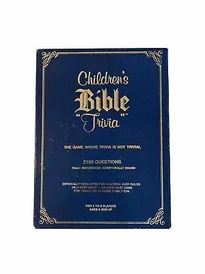 Children's Bible Trivia Board Game Vintage 1984 2100 Questions • $15