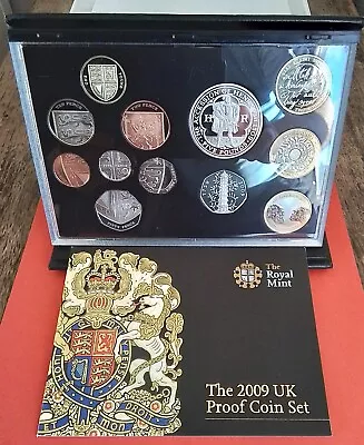 2009 Royal Mint DELUXE  PROOF 12 Coin Set  Darwin And Burns £2  Kew Gardens 50p • £345