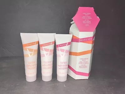 3 Mary Kay Hand Cream Minis Peach Gardenia Pink Freesia Citrus Fields  • $9.50