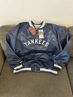 Rare Mitchell & Ness MLB NEW YORK YANKEES Jacket Men’s Size 2XLB (2XL Big) • $84.49