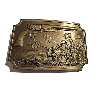 Vintage Colt Firearms Model 1860 Army Revolver 44 Cal Belt Buckle • $22.99