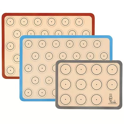 Silicone Baking Mat Macaron - Set Of 3 (2 Half Sheet Liners And 1 Quarter She... • $20.90