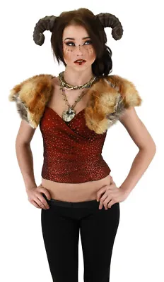 Satyr Horns Brown Lightweight Soft Foam Adjustable Fantasy Costume Prosthetic • $14.98