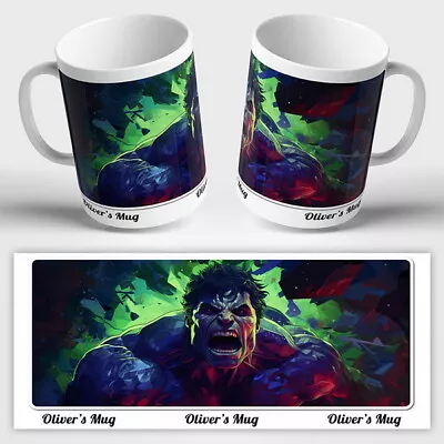 MARVEL PERSONALISED Mug Ceramic Or Unbreakable Avengers Hulk Super Heroes • £8.99