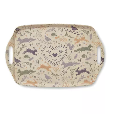 Cooksmart Woodland Melamine Large Tray Wild Animals Serving Tea Tray Nature • £10.25