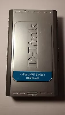 !!! D-LINK DKVM-4U 4 Port USB KVM Switch - Used Tested EC !!! • $19.99