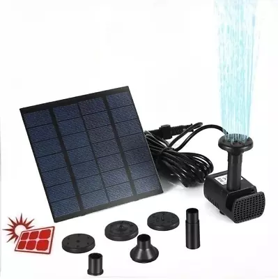 190L/H Solar Panel Powered Water Feature Pump Garden Pool Pond Aquarium Fountain • £11.99