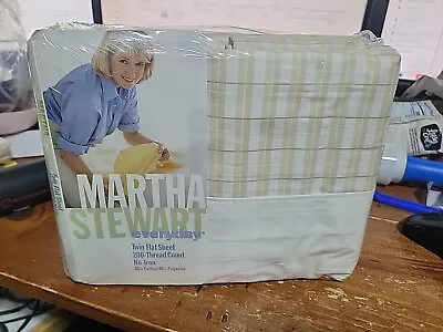 Martha Stewart Everyday Twin Flat Sheet Set 200 Thread Count Vintage • $25.49