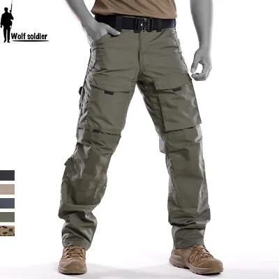 Men's Tactical Combat Pants Army Military Ripstop Outdoor MC Camo Cargo Trousers • $56.99