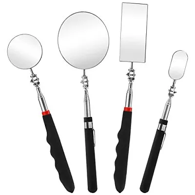 4 Pack Telescoping Magnetic Tool Inspection Mirror Stick For Mechanic • $21.32