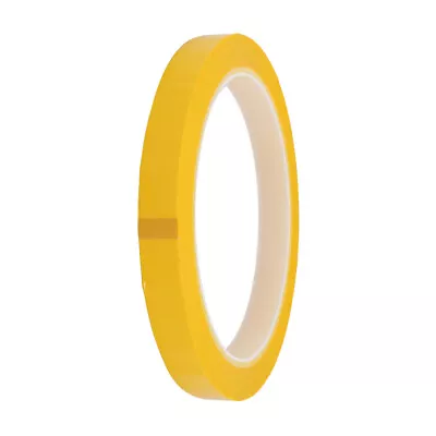 12mm Width 50m Long Single Sided Strong Self Adhesive Mylar Tape Yellow • $7.81