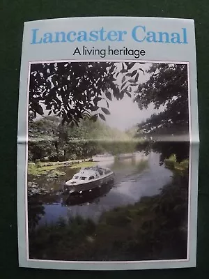 £1.25 • Buy Vintage Lancaster Canal British Waterways Brochure & Map 1987