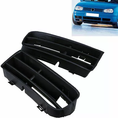 1 Pair For VW Golf MK4 1998-2006 Bumper Grilles Fog Lights Lower Grilles Cover • $17.66